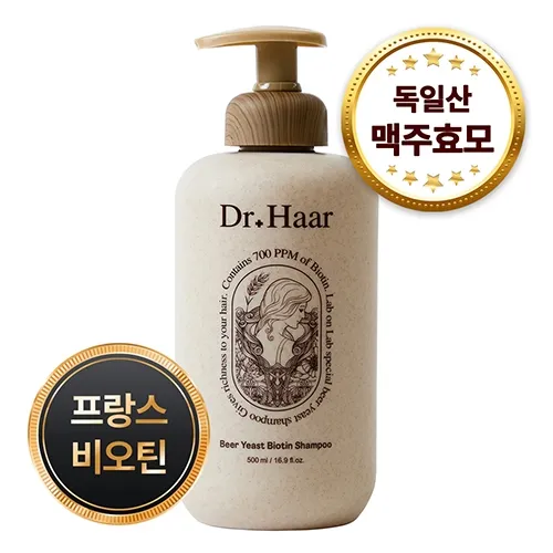 닥터하르 맥주효모 비오틴 탈모 완화 예방 샴푸 500ml