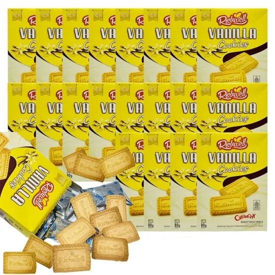 리치웰 바닐라 쿠키버터 스낵 80g 20개