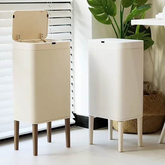 데코아르 스마트 자동센서 스테인레스 휴지통 1개