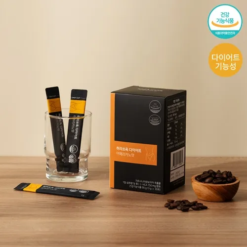 허리쏘옥 다이어트커피 레귤러 아메리카노맛 3g 30포 1박스