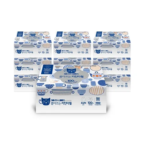 보니타굿즈 뽑아쓰는 키친타올 100매 10팩