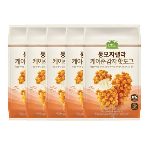 상하키친 통모짜렐라 케이준감자핫도그 420g(105g*4입) x 5팩 총 20개입
