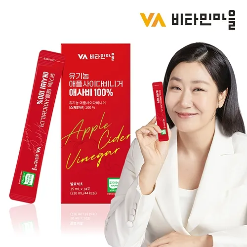 유기농 애플사이다비니거 애사비 100% 15ml 14포 1박스