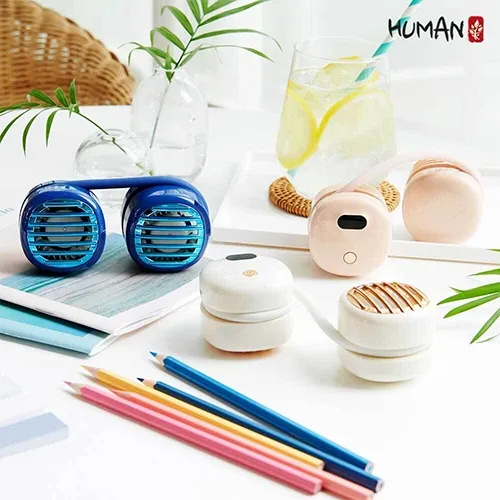 휴먼 베리굿 넥밴드 에어쿨러 넥밴드선풍기 네이비 핑크 크림 택 1