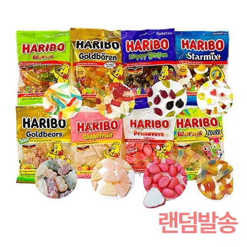 하리보 인기젤리 과일맛 젤리 100g x 12봉