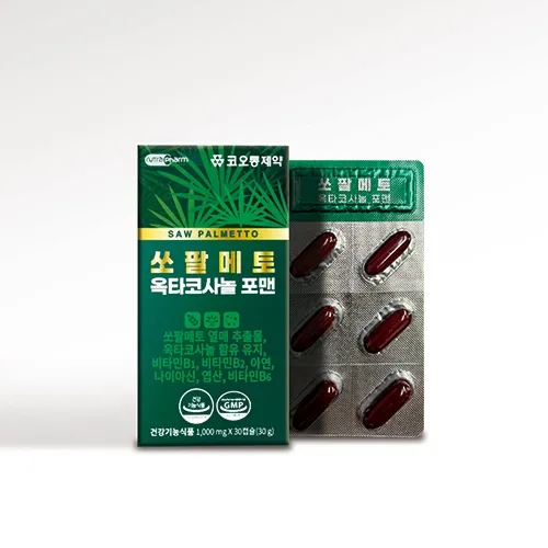 쏘팔메토 옥타코사놀 포맨 1,000mg 30캡슐
