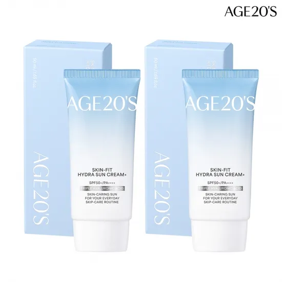 에이지투웨니스 스킨 핏 수분 선크림 플러스 50ml 2개