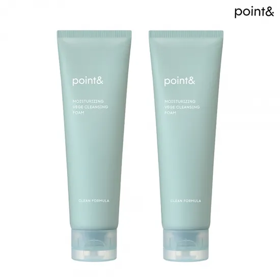POINT& 수분 촉 베지 클렌징폼 150g 2개
