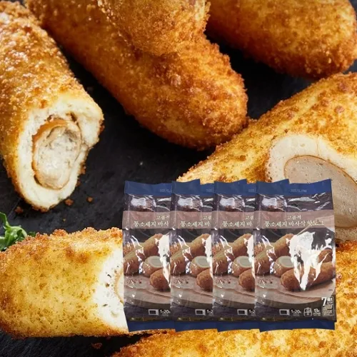 잇퀄리티 통소세지 바사삭 핫도그 360g 4팩