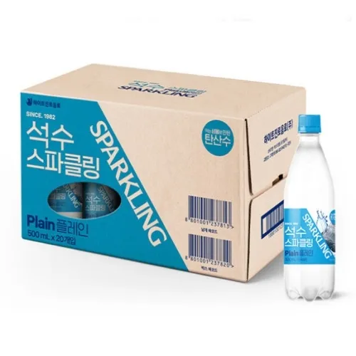 하이트진로 석수 스파클링 플레인/레몬 500ml*20입 1박스