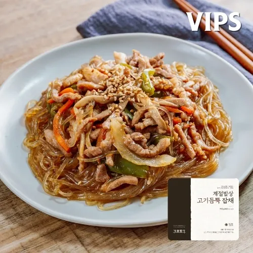 고기듬뿍 잡채 350g*8팩 1박스 2800g