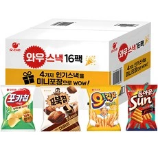 오리온 와우스낵 과자 선물세트, 포카칩4p + 꼬북..., 1세트 (11,500원/무료)