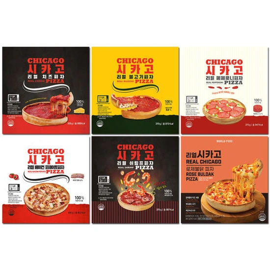 T멤버십)리얼 시카고피자 6종(치즈,불고기,페퍼로니,베포,쉬림,로제) (26,360원/무료)