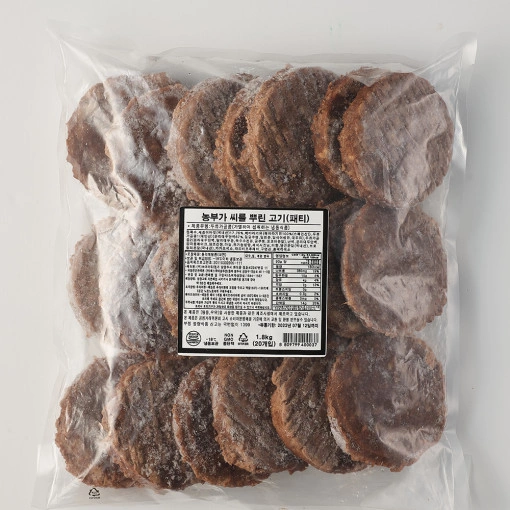 식품
            
            
            
             
            
            
            농부가 씨를 뿌린 고기(패티) 1.8kg (15,000원/무료)