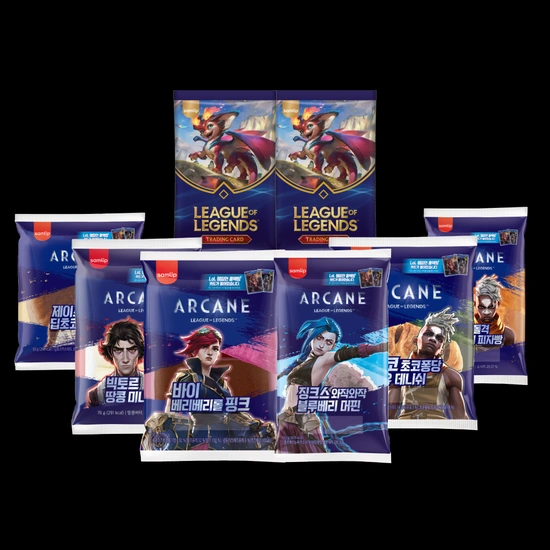 LOL 아케인 빵 6종+카드팩 2개 (10,710원/무료)