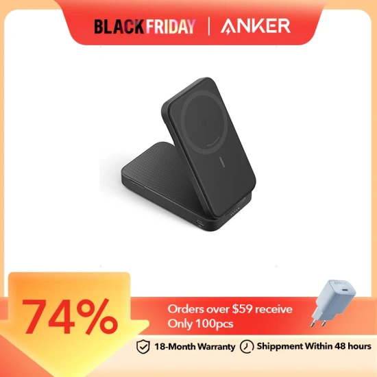 앤커 qi2 보조배터리 6,600Mha ($18.59/무료)