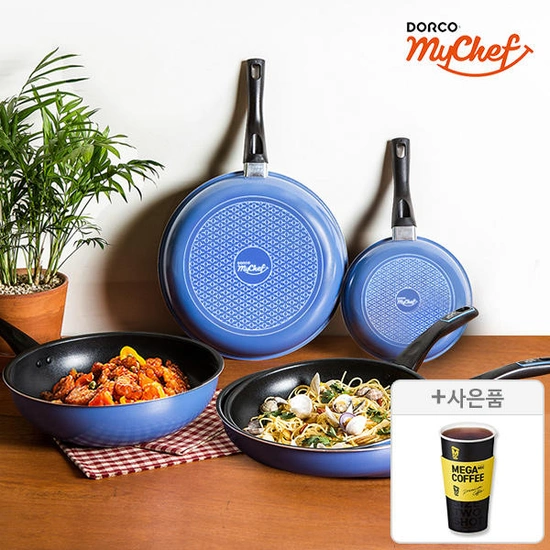 도루코 마이셰프 애쉬블루 프라이팬 2종세트+메가 커피쿠폰 (26,180원/무료)