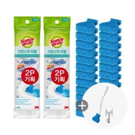 3M 변기청소 크린스틱 리필 24개 +핸들 1개 + 핸들걸이 (11,410원/무료)