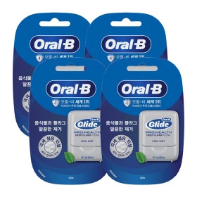 오랄비 글라이드 딥 클린 치실 민트향 40m 4개 (8,800원/무료)