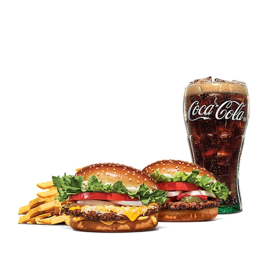버거킹 콰치와퍼주니어+와퍼주니어+콜라(L)+FF(L) 외 (8,500원/무료)