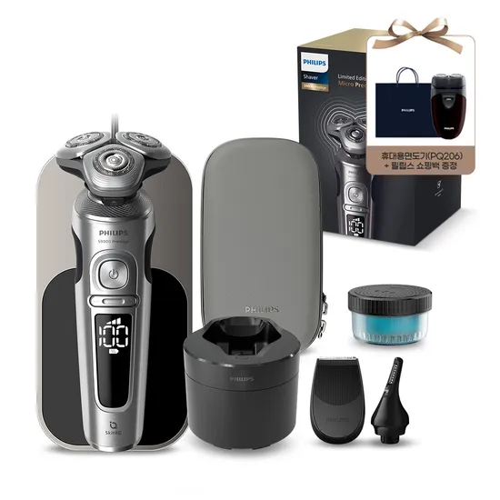 필립스 SkinIQ 9000 프레스티지 전기면도기 (350,550원/무료)