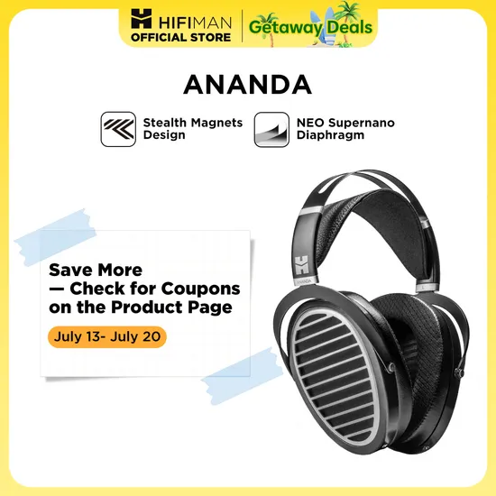 HIFIMAN 아난다 스텔스 자석 오픈 백 오버 이어 풀 사이즈 평면 마그네틱 하이파이 헤드폰 (241,742원/무료)