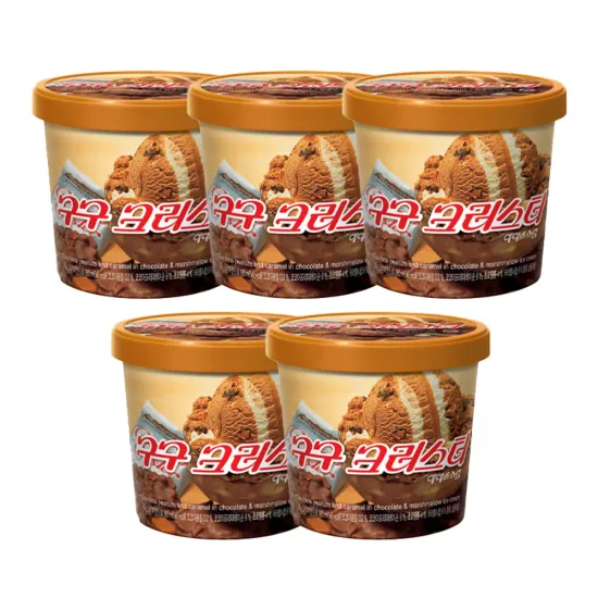 롯데웰푸드 구구 크러스트 홈 660ml x 5개