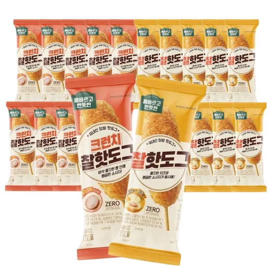 올반 크런치핫도그 10봉 찰핫도그 10봉 총 20봉