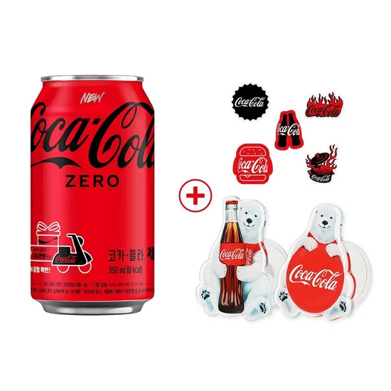 코카콜라 제로 350ml 24개 그립톡 스티커
