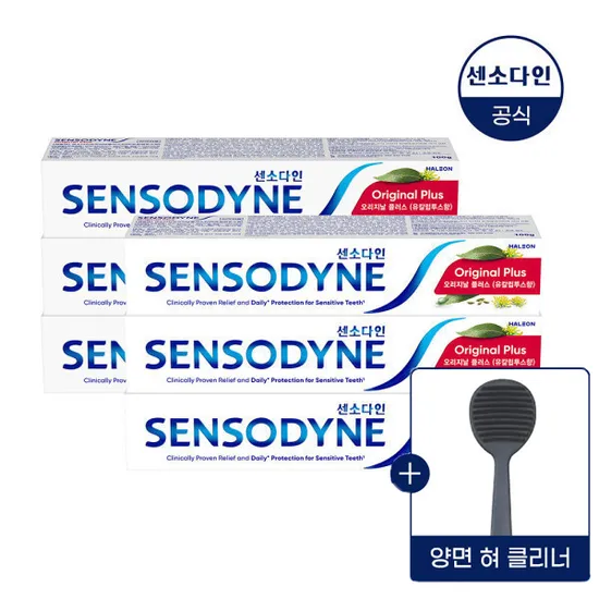 센소다인 오리지널 플러스 치약 6개+혀클리너 증정