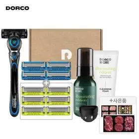 도루코 페이스7투 프레시 면도기세트 면도기 날 총11입 폼 에센스 케이스