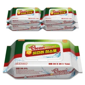 렛츠클린 물걸레 청소포 30매 5팩