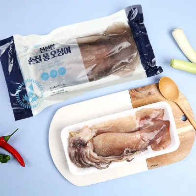 손질 통 오징어 8마리 220g x 4팩