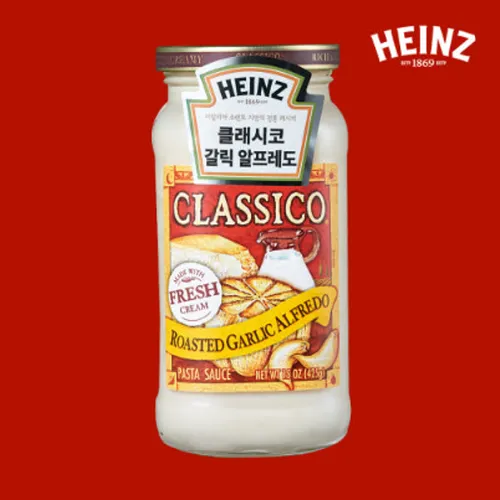 하인즈 클래시코 로스티드 갈릭 알프레도 파스타소스 425g