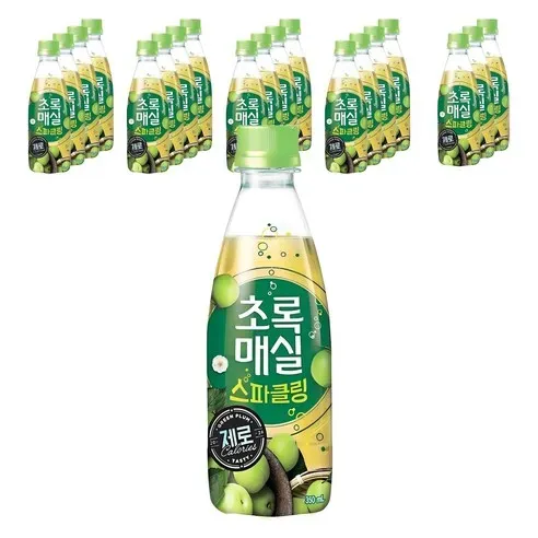 초록매실 스파클링 제로 350ml 20개