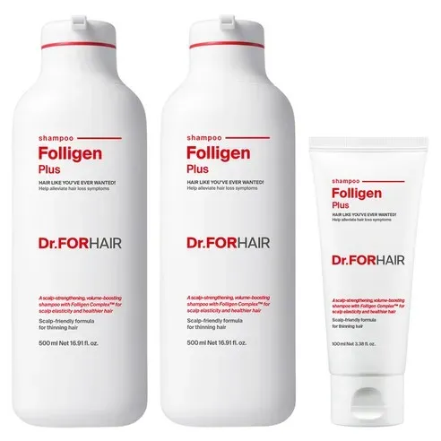 닥터포헤어 폴리젠 플러스 탈모 완화 샴푸 500ml x 2개 + 100ml