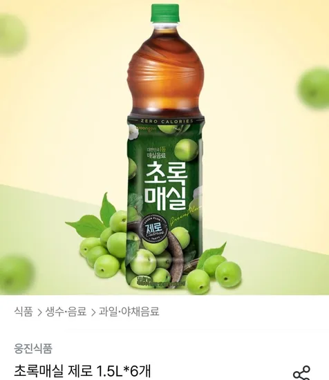 초록매실제로 1.5L 6개