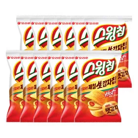 오리온 스윙칩 볶음 고추맛 60g x 12개