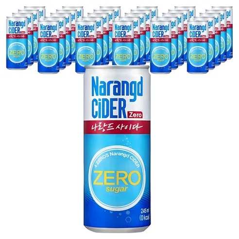 나랑드사이다 제로 245ml 30개