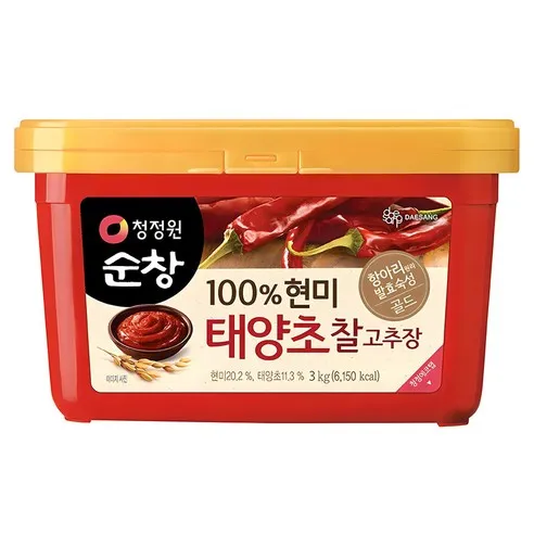 청정원 순창 현미 태양초 찰고추장 3kg 1개