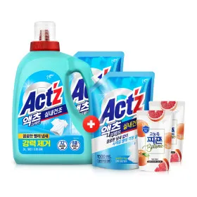 피죤 액츠 퍼펙트 실내건조 세탁세제 3L 1.5L 1.5L 보타닉 200ml 2개