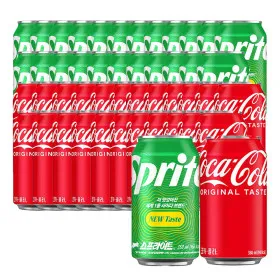 코카콜라 스프라이트 350ml 48캔 각 24캔