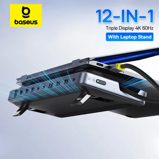 EH3 12-in-1 트리플 모니터 100W PD 고속충전 허브