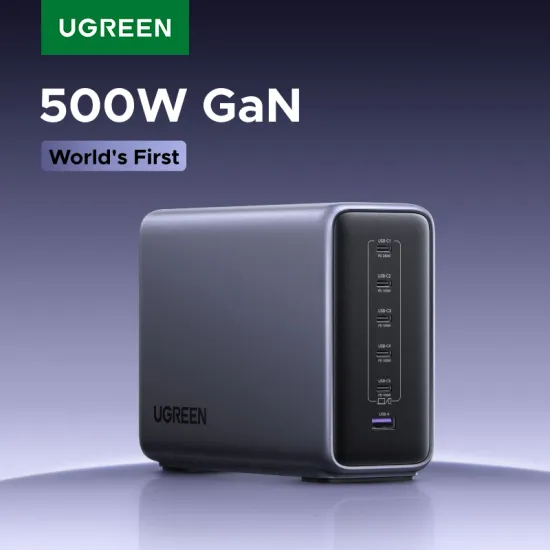 유그린 500W GaN 6포트 고속충전기