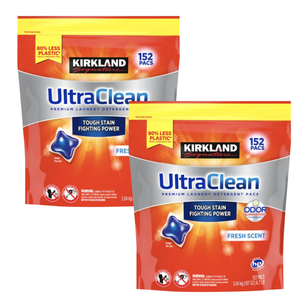 커클랜드 캡슐세제 시그니처 울트라 클린 프레쉬 향 152팩X2 (65,900원 / 무료)