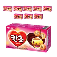 롯데 칸쵸 초코맛 54g 9개 (6,300원/무료배송)
