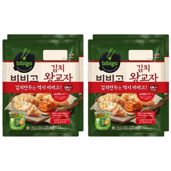 CJ 비비고 김치왕교자, 420G, 4개 ( 14,900원 / 무료 배송 )