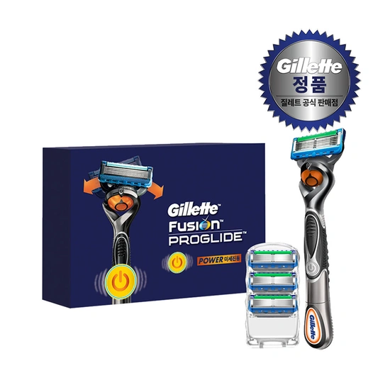 질레트 프로글라이드 파워 면도기 핸들1+ 면도날 4입 / 카카오페이, 토스페이 결제시 (18,870원/무료 배송)