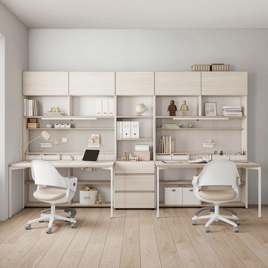 데스커 1400폭 5단 멀티책상세트(조명+도어형)+링고/올라운드 의자 DSDEA1403J (760,900/무배)