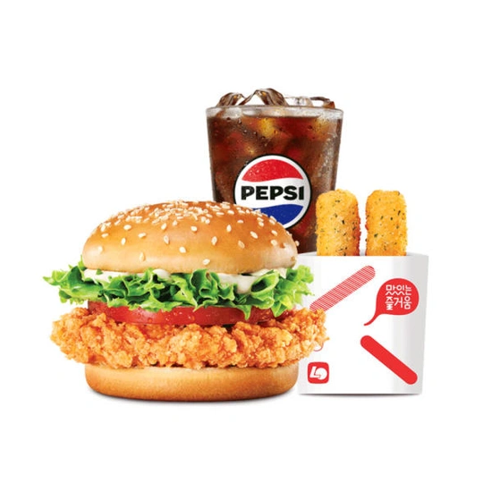 롯데리아 핫크리스피치킨버거 1인팩 외 2개 (5,900원 / 무료)